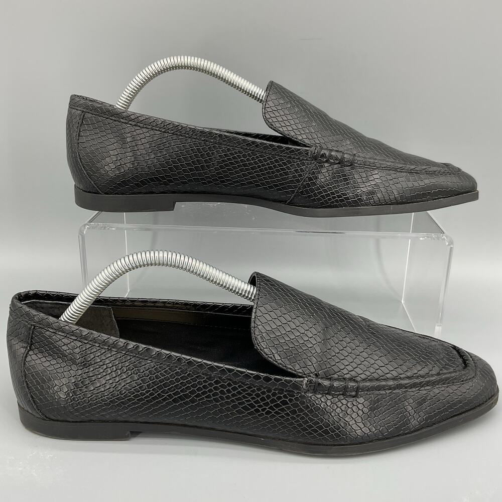 Dolce Vita Women’s Catela Snake Pattern Loafers Black Size 11